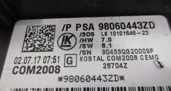 Citroen DS3 2010-2016 hatchback 1.6 16v petrol MT 88 kW 2011  Prepínacie páčky pod volantom 98060443ZD