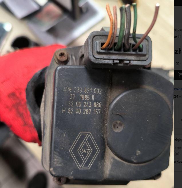 Renault Laguna II 2001-2007 combi 2.0 T petrol F4K MT 125 kW 2006  Škrtiaca klapka 8200243886