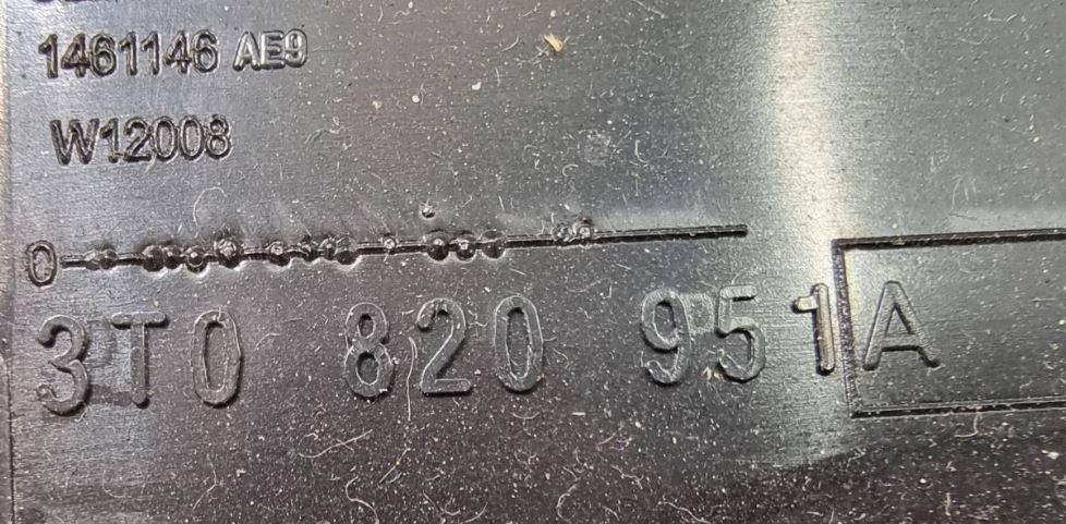 Skoda Superb II 2008-2015 sedan 2.0 TDI diesel AT 125 kW 2009  Mriežka kúrenia (fukár) 3T0820951A