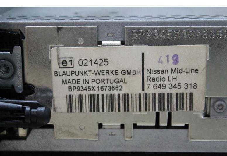 Nissan Primera P11 1996-2002 hatchback 1.8 16v petrol MT 84 kW 2001 Rádio 7649345318