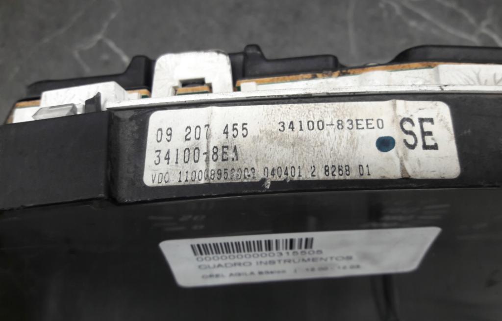 Opel Agila A 2000-2007 Prístrojová doska 34100-83EE0