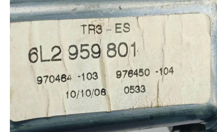 Seat Ibiza III 6L 2002-2008 hatchback 1.4 16v petrol MT 74 kW 2002  Motorček okien predný pravý 6L2959801