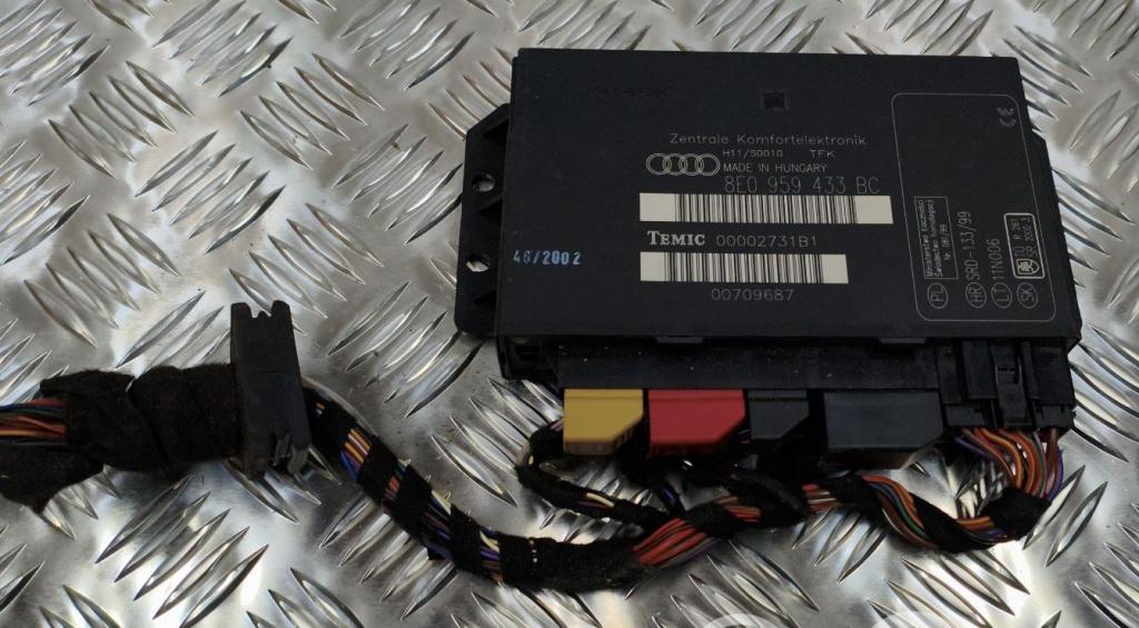 Audi A4 B6 2000-2004 sedan 1.9 TDI diesel MT 96 kW 2003  Modul komfortu 8E0959433BC 00002731B1 00709687