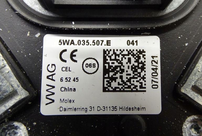 Volkswagen Golf VII 2012-2020 hatchback 2.0 TDI diesel MT 110 kW 2015 Anténa 5WA035507E