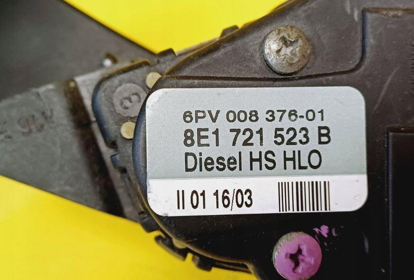 Audi A4 B6 2000-2004 sedan 1.9 TDI diesel MT 96 kW 2002  Potenciometer plynového pedálu 8E1721523B