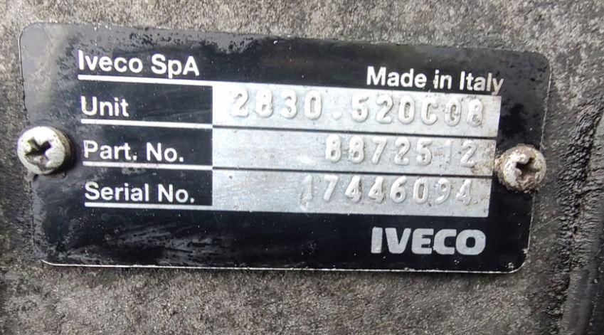 Iveco Daily III 1999-2006 2.3 hpi diesel MT 86 kW 2005  Prevodovka manuálna 8872512 2830.5