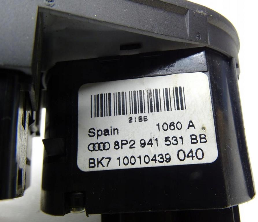 Audi A3 8P 2003-2012 hatchback Prepínač svetiel 8P0919094 8P2941531BB