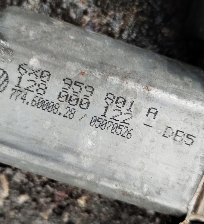 Volkswagen Lupo hatchback Mechanizmus sťahovania okna predný pravý 6X0959801A