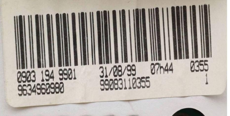 Peugeot 206 hatchback 1.1 petrol MT 44 kW 2002  Prístrojová doska 9634960980