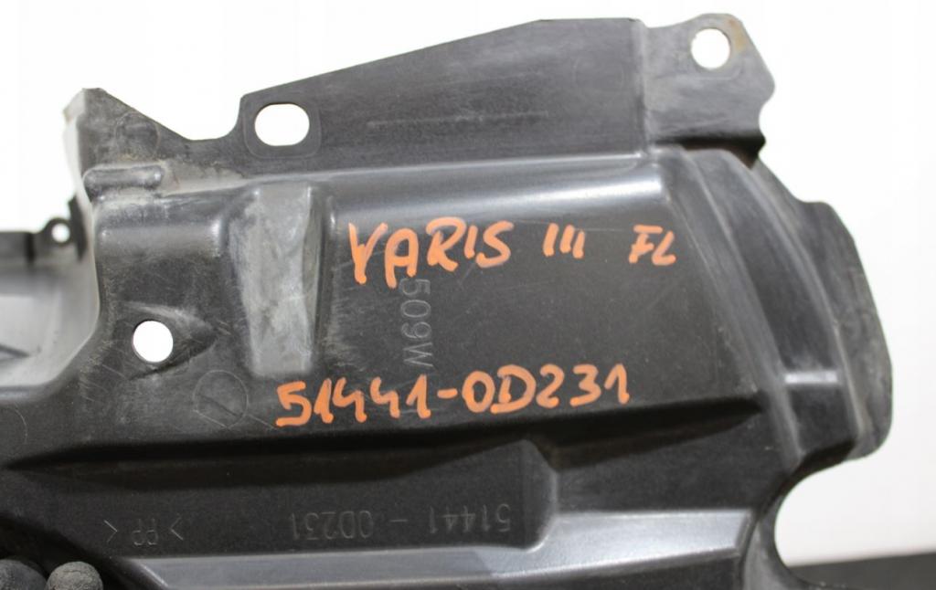 Toyota Yaris III 2011-2020 hatchback 1.0 petrol MT 51 kW 2013  Kryt motora spodný 51441-0D231