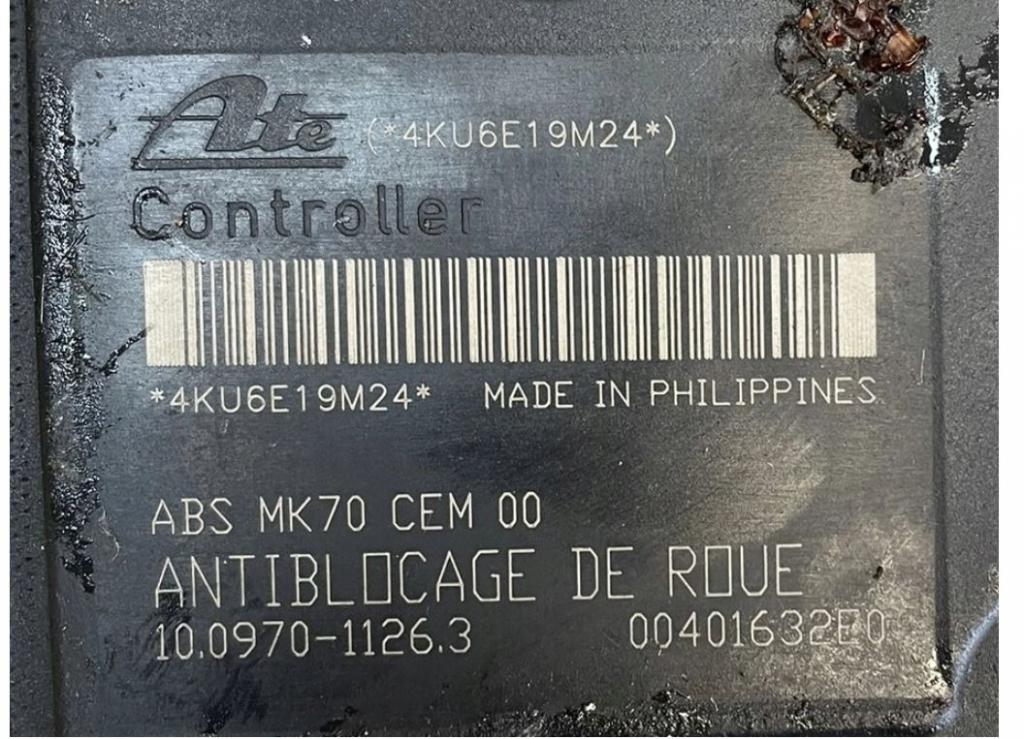 Peugeot 207 hatchback 1.4 petrol MT 54 kW 2008 Pumpa ABS 9662150680 10.0970-1126.3