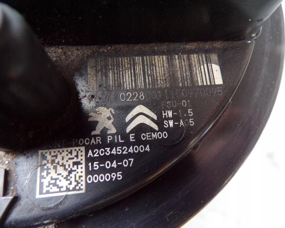 Citroen C4 II 2010-2017 hatchback 1.2 THP petrol MT 96 kW Palivové čerpadlo 9801102280