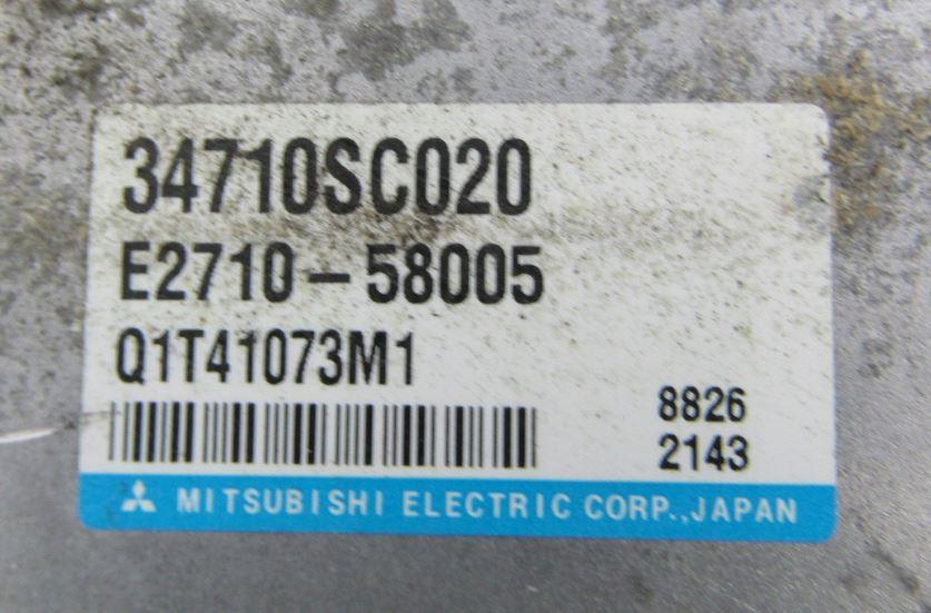 Subaru Forester III SH 2008-2013 hatchback 2.0 BOXER diesel MT 108 kW 2009  Riadiaca jednotka motora 34710SC020 E2710-58005