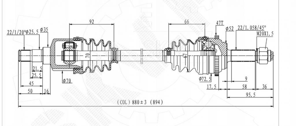 Chevrolet Aveo T250 2006-2011 sedan 1.2 8v petrol MT 53 kW 2008  Poloos predná pravá 96963324 96348783