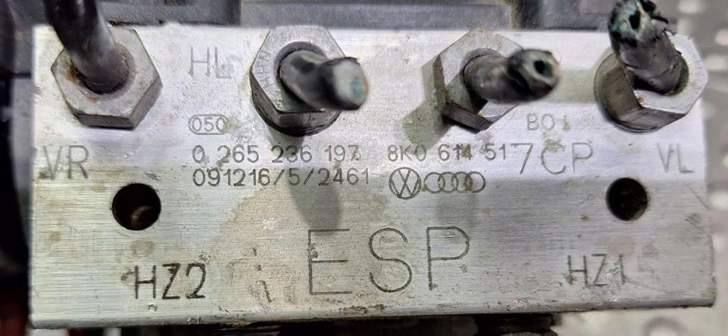 Audi A4 B8 2007-2015 combi 2.0 TDI diesel MT 105 kW 2008  Pumpa ABS 0265236197 ; 8K0614517CP ; 8K0907379AK