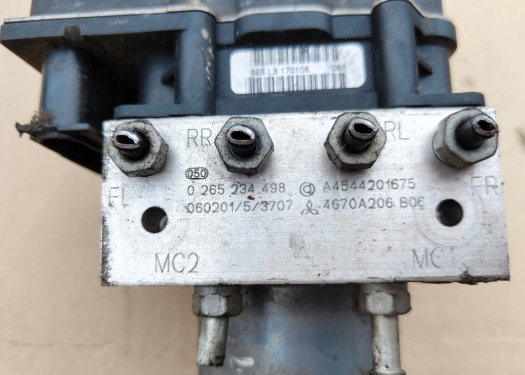 Smart Forfour I 2004-2006 hatchback Pumpa ABS A4544201675 0265234498 0265950588