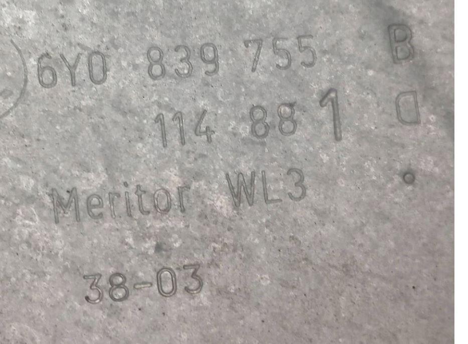 Skoda Fabia I 1999-2007 sedan 1.2 12v petrol MT 47 kW 2003  Mechanizmus sťahovania okna zadný ľavý 6Y0839755B