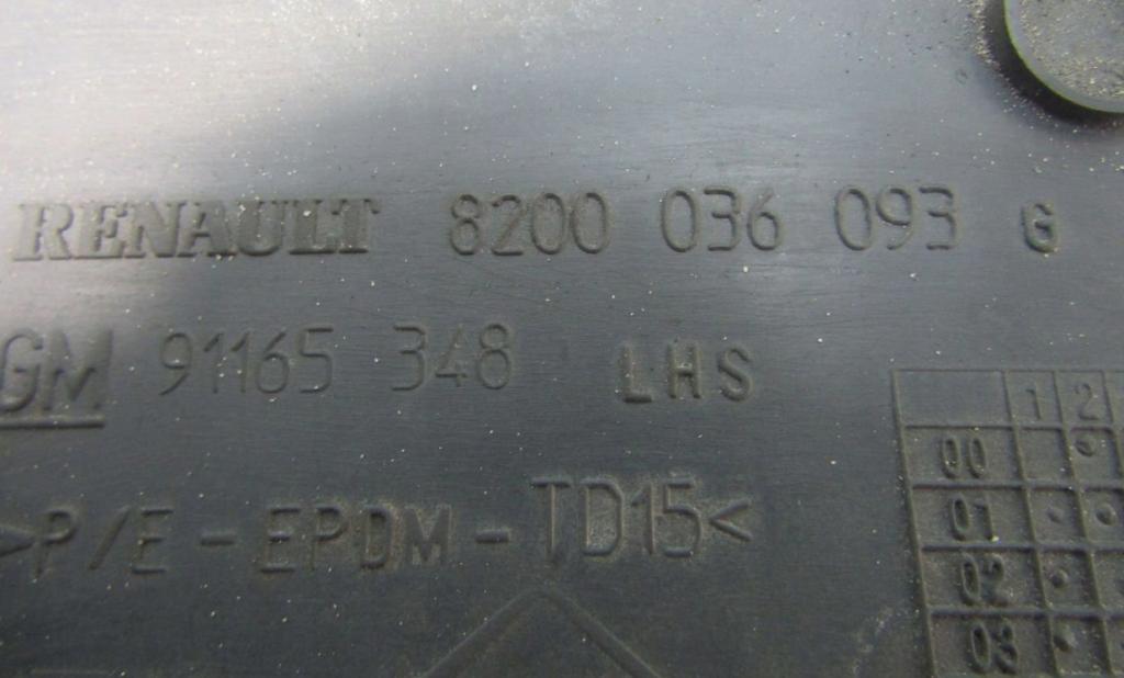 Renault Trafic II 2001-2014 Lišta 8200036093G