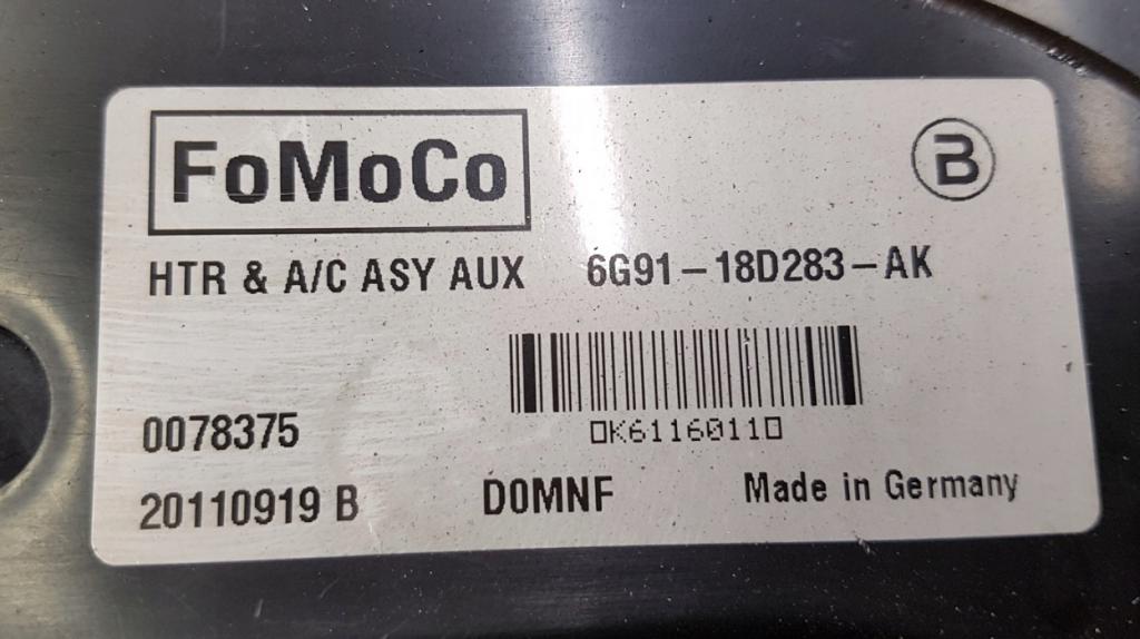 Ford Galaxy Mk3 2006-2015 hatchback 2.0 TDCI diesel MT 103 kW 2007  Ventilátor kúrenia 6G9118D283AK