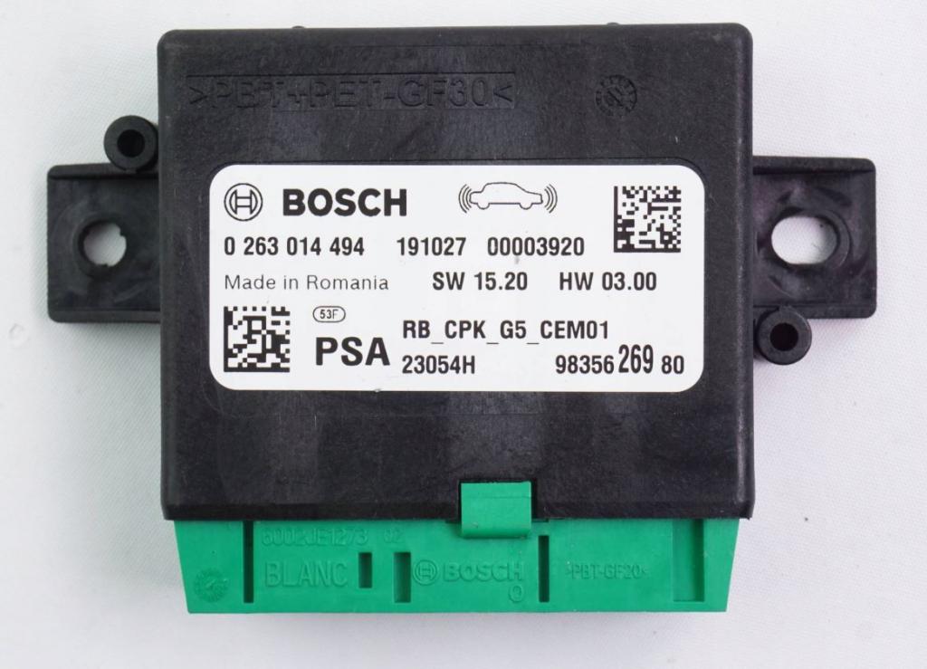 Peugeot 3008 I 2009-2016 hatchback 1.6 HDI diesel MT 82 kW 2011  Modul parkovacích senzorov 0263014494  9835626980