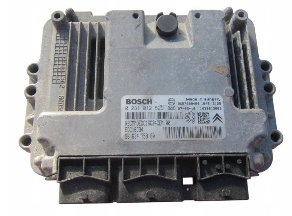 PEUGEOT CITROEN 1.4HDI Riadiaca jednotka motora 0281012529 9663475880