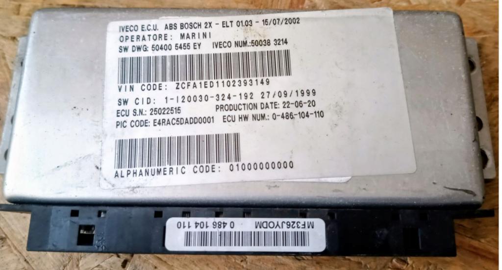 Iveco Eurocargo Modul ABS 0486104110