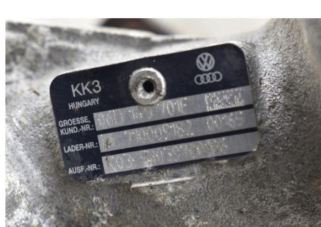 Audi A4 B7 2004-2008 sedan 2.0 petrol MT 96 kW 2006  Turbodúchadlo 06D145701E