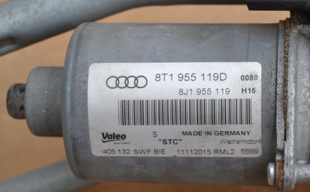 Audi A5 8T 2007-2016 hatchback 3.0 TDI V6 diesel AT 176 kW 2011  Mechanizmus stieračov predný 8T1955119D