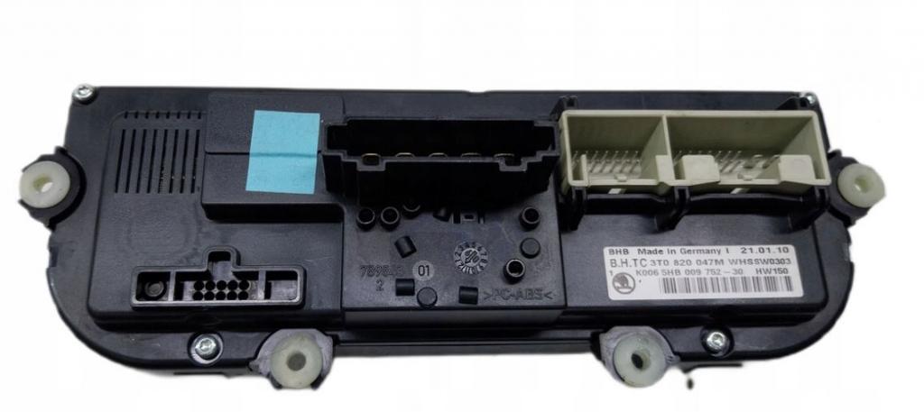 Skoda Octavia II 2004-2013 hatchback 2.0 TDI diesel MT 103 kW 2008  Panel kúrenia/klimatizácie 3T0820047M