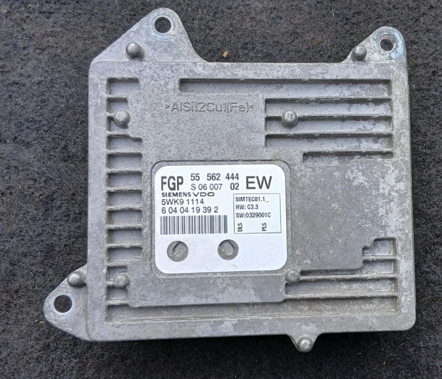 Opel Zafira B 2005-2014 hatchback 2.2 16v petrol MT 110 kW 2006  Riadiaca jednotka 55562444