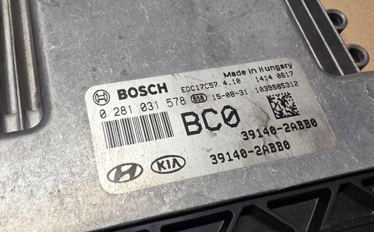 Hyundai I30 I 2007-2012 combi 1.6 CRDI diesel MT 66 kW 2010  Riadiaca jednotka motora 0281031578 39140-2ABB0