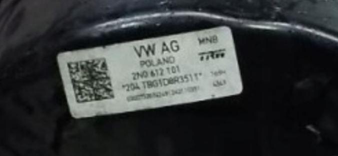 Volkswagen Crafter 2006-2016 hatchback 2.5 TDI diesel Brak MT 120 kW 2010  Posilňovač bŕzd 2N0612101
