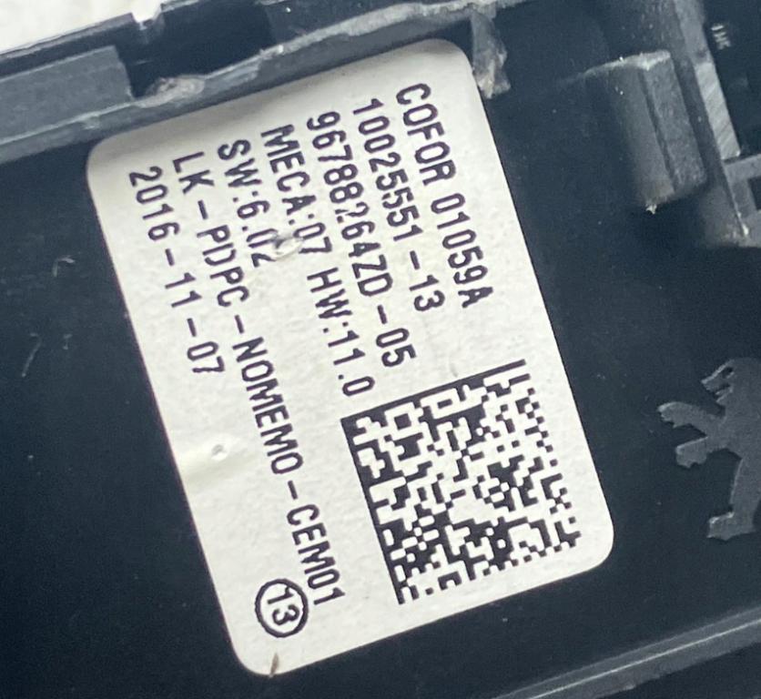 Citroen C4 Grand Picasso II 2013-2022 Prepínač ovládania okna predný ľavý 96788264ZD