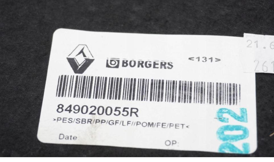 Renault Scenic III 2009-2016 hatchback 2.0 DCI diesel AT 110 kW 2011  Podlaha kufra (batožinového priestoru) 849020055R