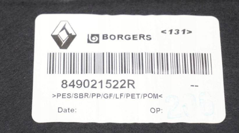 Renault Scenic III 2009-2016 hatchback 1.6 DCI diesel MT 96 kW 2016  Podlaha kufra (batožinového priestoru) 849021522R