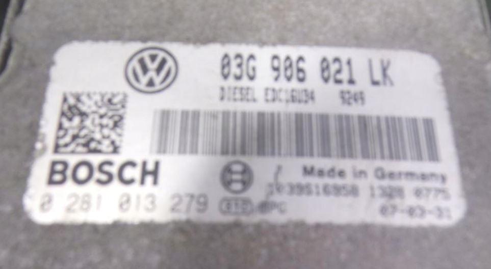 Seat Leon II 2005-2012 hatchback 1.9 TDI diesel MT 77 kW 2008  Riadiaca jednotka motora 03G906021LK