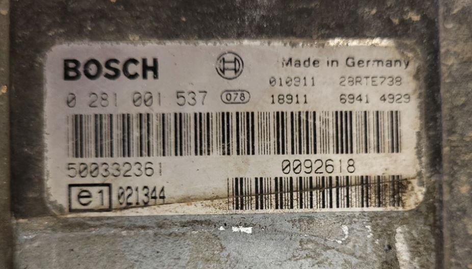 Iveco Daily III 1999-2006 2.8 D diesel MT 62 kW 2002  Riadiaca jednotka motora 500332361 0281001537