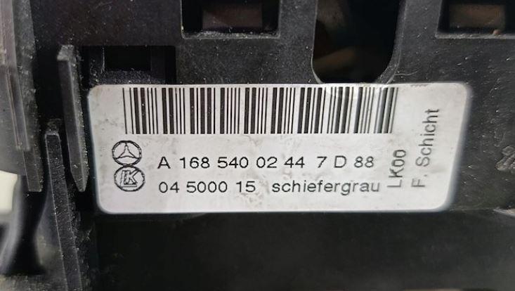 Mercedes A W168 1997-2004 hatchback 1.7 CDI diesel AT 70 kW 2005  Rýchlostná páka (kulisa) A1685400244