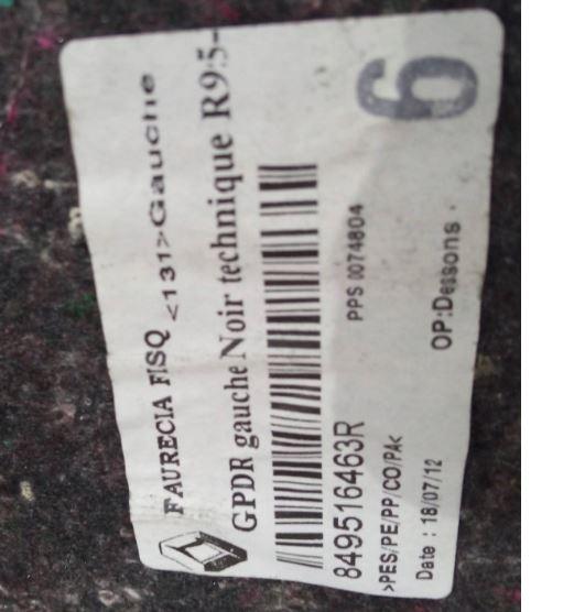 Renault Grand Scenic II 2004-2009 minivan Tapacír zadnej kapoty komplet (kufra)