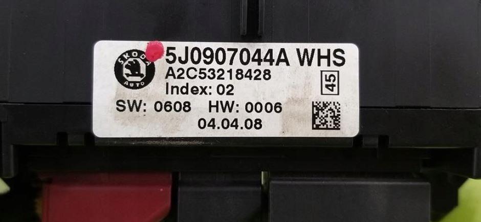 Skoda Fabia II 2007-2014 hatchback 1.2 12v petrol 51 kW 2007  Panel kúrenia/klimatizácie 5J0907044A A2C53218428
