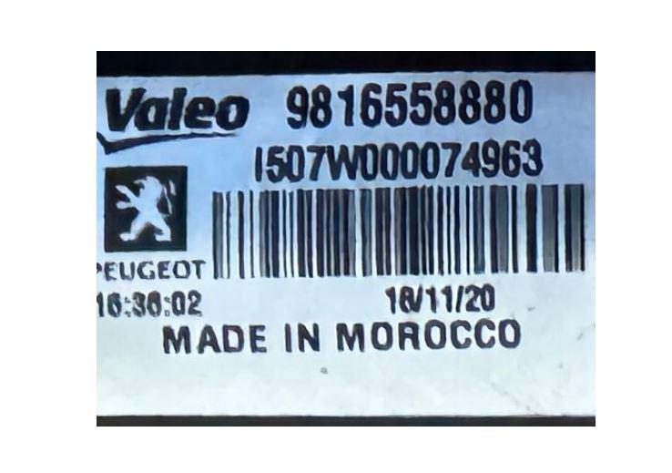 Peugeot Partner II 2008-2018 minivan 1.6 HDI diesel 66 kW 2010  Mechanizmus stieračov predný 9816558880 W000083924