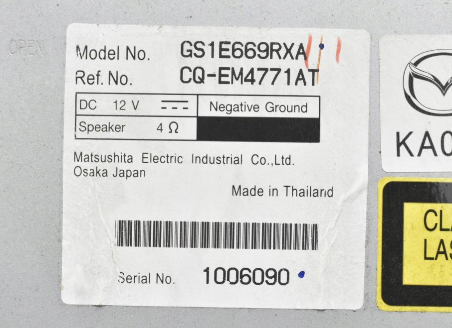 Mazda 6 II GH 2007-2012 combi Rádio GS1E669RXA
