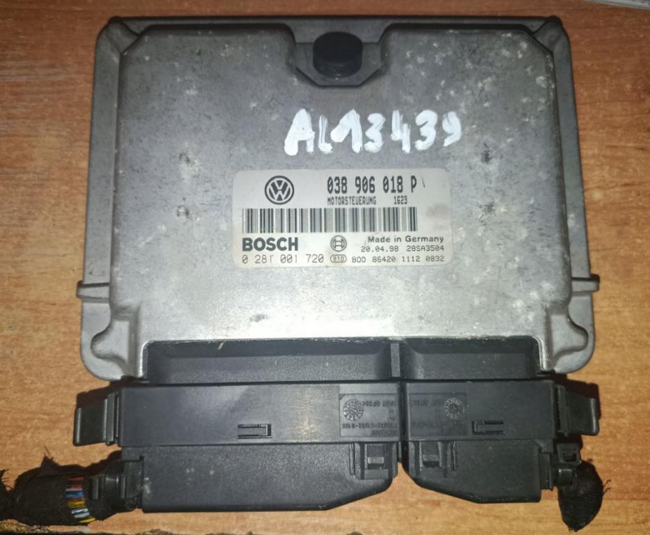 Volkswagen Passat B5 1995-2005 sedan 1.9 TDI diesel AT 81 kW 1999  Riadiaca jednotka motora 038906018P ; 0281001720