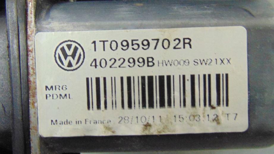 Skoda Octavia II 2004-2013 hatchback 1.9 TDI diesel MT 77 kW 2007  Mechanizmus sťahovania okna predný pravý 1T0959702R 5K0959792