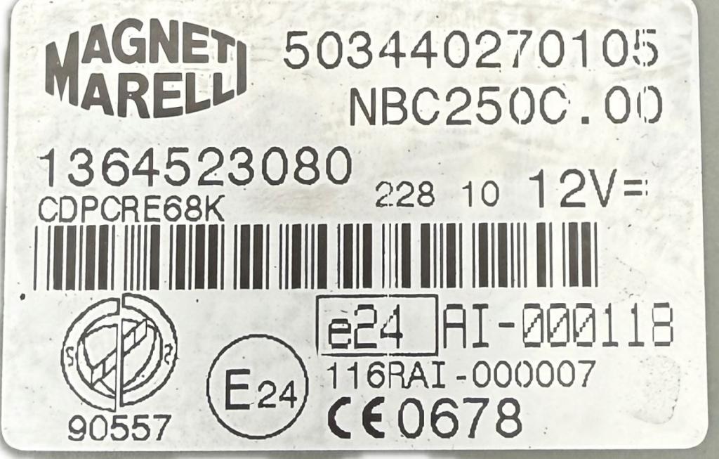 Peugeot Boxer II 2006-2018 2.2 HDI diesel 88 kW 2007  Modul BSI 503440270105 1364523080