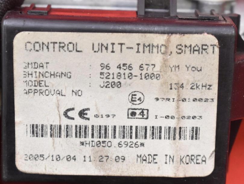 Chevrolet Lacetti hatchback 1.6 16v petrol MT 80 kW 2004  Spínacia skrinka 96456677