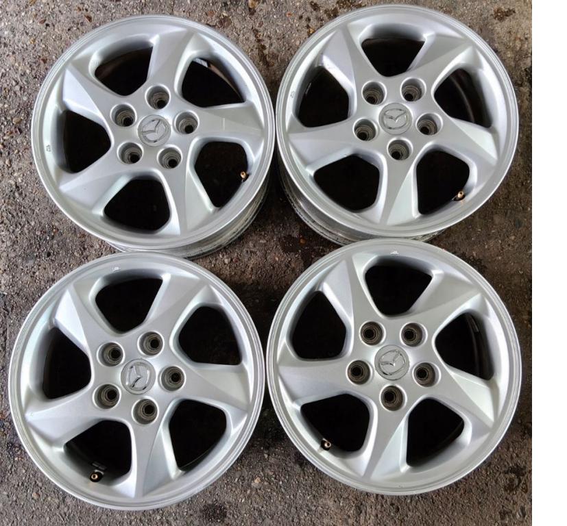 Mazda 3 I BK 2003-2009 sedan 2.0 16v petrol MT 110 kW 2008 Hliníkový disk 15 6J 5X114,3 ET50