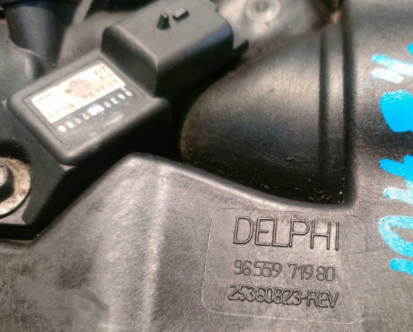 Peugeot 307 hatchback 1.6 HDI diesel 66 kW 2007  Škrtiaca klapka 9655971980 25360823