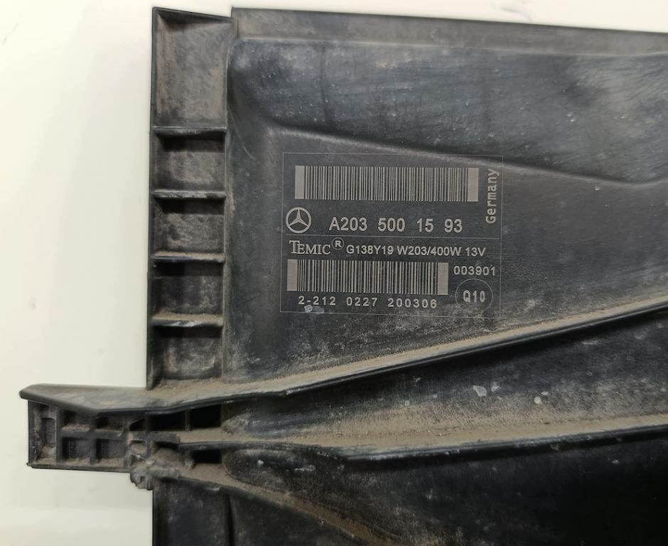 Mercedes C W203 2000-2007 Ventilátor A2035400688 A2035001593