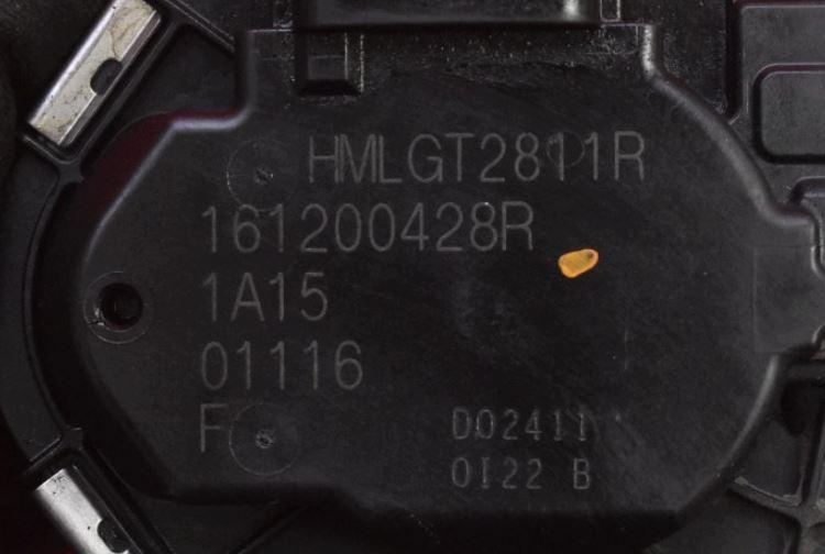 Dacia Duster II 2017-2024 HM suv Škrtiaca klapka 161200428R